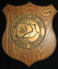 Beautiful & Heavy 1950's USN USS Tusk SS-426 Bronze and Oak Plaque