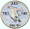 Circa 1950-1955 US Navy USS Sea Cat SS-399 Submarine Patch