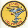 Beautiful 1960s Japanese-Made USS Volador SS-490 Patch