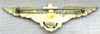 Nicely Hallmarked 1920s US Navy Pilot Wing by Robbins in Gilt Sterling