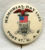 Circa 1925 GAR (Grand Army of the Republic) Post 47 Haverhill, Massachusetts, Memorial Day Celluloid