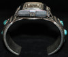Beautiful, Heavy 1970's Navajo Turquoise & Silver with Period Seiko Watch