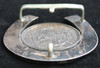Great 1930's - 40's Cowboy Sterling Horseshoe & Silver Dollar Belt Buckle