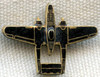 Rare WWII USAAF Northrup P-61 Black Widow Night Fighter Pilot Qualification Lapel Pin