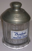 Circa 1915 Borden's Malted Milk Glass-Labeled Soda Fountain Display Jar with Lid