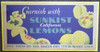 Gorgeous & Vibrant 1930s Sunkist Lemons Deco Advertising Trolley Card