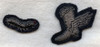 Stunning Bullion WWII Matched Pair UK-Made Caterpillar Club and Winged Boot Patches