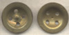 Pair of WWII Brass Trouser Escape Compass Buttons