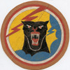 Rare, Late WWII USAAF 21st FS, 413th FG, 20th AF Theater-Made, Hand-Painted Leather Patch