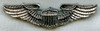 Great Chinese-Made WWII USAAF Pilot Wing in Cast Silver