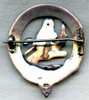 Scottish Silver Date Stamped 1907-1908 McDowall Clan Badge from Edinburgh