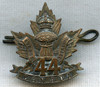 WWI 44th Overseas Battalion Canadian Expeditionary Forces (CEF) Collar Insignia