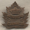 2nd Canadian Mounted Rifles Battalion Collar Badge from British Columbia