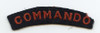 World War II British Commando Tab with Red Embroidery