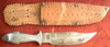 1930s Mexican Bowie Knife by Cervantes of Oaxaca with Fish Handle & Nautical Theme