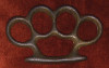 Antique 1930s Cast Iron Knuckle Duster with Remnants of Old Gold Paint <p> NOT AVAILABLE