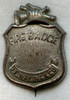 1870s-1880s Fire Muster Souvenir "Fire Badge" from NYC Fire Hat Manufacturer