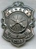Circa 1910s Monaca, Pennsylvania Vol. Fire Dept. #1 (Beaver County) Fireman's Badge