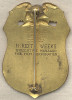 Ca. 1930 LA Fire Department Battalion Chief Badge Engraved to H. Keith Weeks