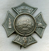 1870s-1880s Long Island City (Queens), NY FD Columbia Hook & Ladder No. 4 Badge #10