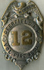 Large 1930's Deerfield, NH Volunteer Fire Association Member Badge #12