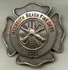 1920s Monmouth Beach, NJ Fire Dept. Badge Maker Marked