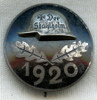Scarce, Early Stahlhelm Member Badge in Enameled Silver-Plated Bronze