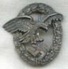 Mid-WWII Luftwaffe Observer Badge by Meybauer in Zinc