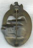Just Shy of Mint: Beautiful Bronze Panzer Assault Badge Marked AS (Adolf Scholze)