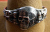 Classic WWII Nazi Wehrmacht or Panzer Skull & Crossbones Ring in .835 Silver