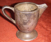 Rare Silver Plate Creamer from Hitler's Favorite Watering Hole "Der Deutsche Hof" with Swast