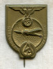 Rare 1933 SA Nazionalsozialistische (National Socialist) Flugtag Bamberg Tinnie in Brass