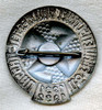 Very Rare NS-Frauenschaft Gau Hessen-Nassau Honor Pin to Commemorate the War Time