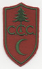 1930Õs Civilian Conservation Corps Steward Rate Patch, Right Facing, Green on Red.