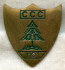 Mid-Late 1930s Civilian Conservation Corps (CCC) 1101st Camp (NH) Badge by Meyer