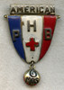 Rare Early WWII American Public Health Bureau (PHB) 6 Mth. Service Badge NO LONGER AVAILABLE