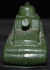 WWII Era US Army Tank Glass Candy Container Period Painted in Green