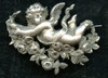 Beautiful Victorian Cherub/Cupid Pin in Unmarked Silver