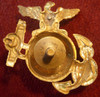 Best I've Seen! Gorgeous Span-Am-Boxer Rebellion USMC EM Cap Badge Modified Eagle