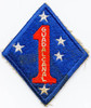 WWII USMC 1st Marine Division Shoulder Patch