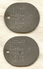 Pair WWII US Marine Corps Reserve Dog Tags for R. (Rembert Edwin) Mittler