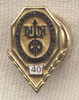 10K Gold 40 Years of Service Pin for Newport News Shipbuilding & Dry Dock Co. by Balfour