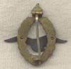 Rare Circa 1917 WWI Miniature Austrian Pilot Badge