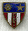 Nice CBI-Made Red and White Striped "CBI" DI Pin