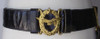 Rare 1930 Greek AF Officer's Leather Belt with Sword Hangers of Capt A.W. Paleodswopoulis