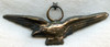 Extremely Scarce WWII Turkish Pilot Wing in Gold-Plated Brass Two-Piece Construction