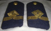 Pair 1930s-WWII Romanian Air Force 2nd Lieutenant Epaulets or Shoulder Boards for Overcoat