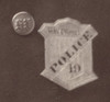 1890s Haverhill, MA Policeman Cabinet Photo Showing #19 Radiator Badge