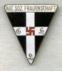 Large German National Socialist Women's Organization Member Pin with Nice Maker's Mark