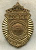 1930s Boston Police Lieut. Badge Series 7, 2nd Type #ing Clamshell / Sunburst Radiator Style